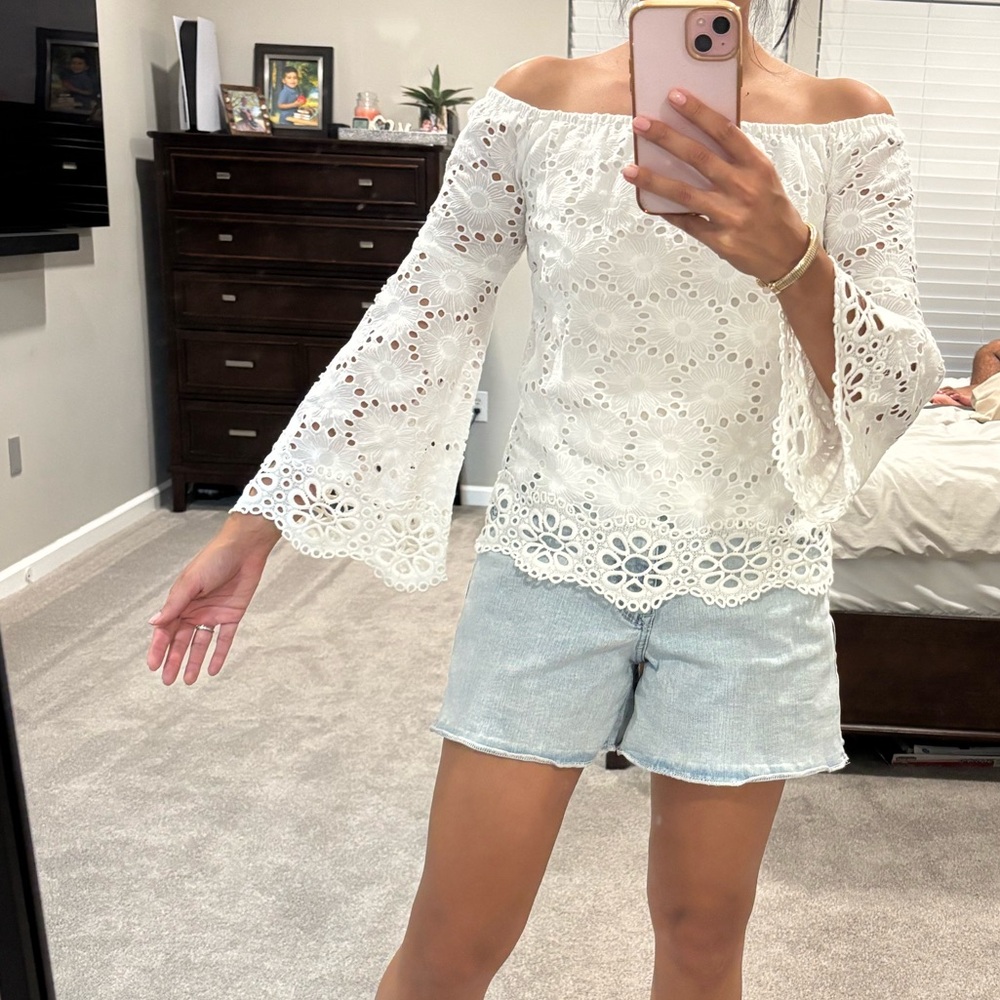 Bailey 44 White Bell Sleeve Blouse